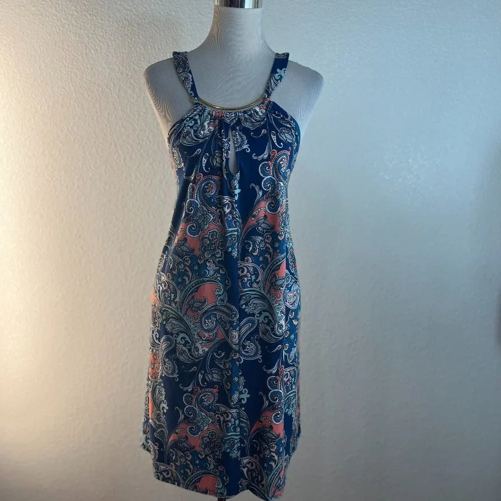 COPY - Dotti Women's Halter Metal Embellished Dress Coverup M-L - Picture 3 of 5